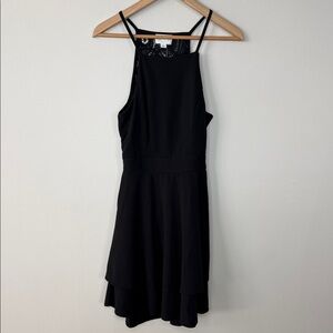 NTW Chic Black Sleeveless Mini Dress